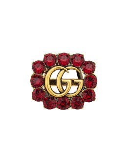 crystal Double G ring