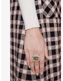 Crystal Double G ring