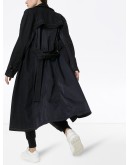Pistache denim trench coat