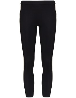 cropped striped leggings