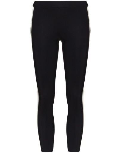 cropped striped leggings