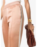 logo-waistband straight leg trousers