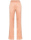 logo-waistband straight leg trousers