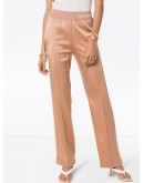 logo-waistband straight leg trousers