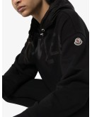 cropped logo-print hoodie