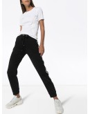 drawstring waist track pants