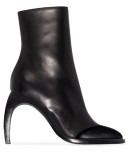 70mm curved heel boots
