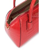 embossed crocodile effect tote bag