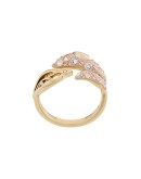 embellished leaf ring