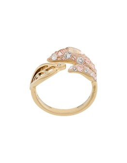 embellished leaf ring