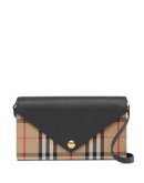 Vintage Check detachable strap wallet