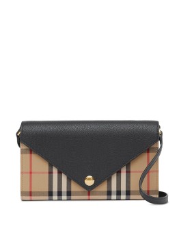 Vintage Check detachable strap wallet