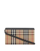 Vintage Check detachable strap wallet
