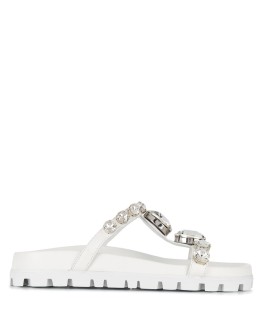 crystal embellished strappy sandals