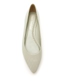 Greasy stitch detail flats