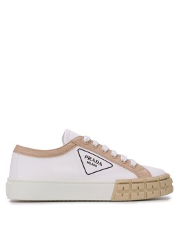 Gabardine low-top sneakers
