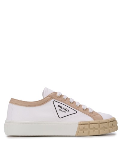 Gabardine low-top sneakers