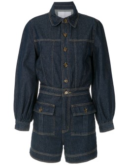 Lamar denim playsuit 