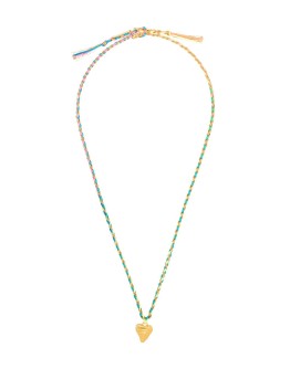 Rainbow Cali braided necklace