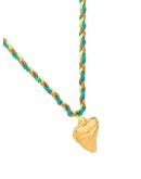 Rainbow Cali braided necklace