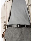 silver buckle belt
