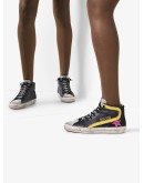 Slide high-top sneakers