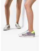 Superstar glittered leather sneakers