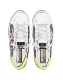 Superstar glittered leather sneakers