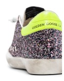 Superstar glittered leather sneakers