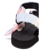 panelled knotted flat sandals