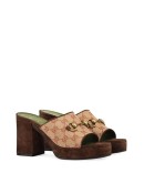 60mm GG mid-heel platform mules