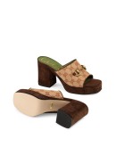 60mm GG mid-heel platform mules