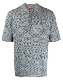 fine-knit polo shirt