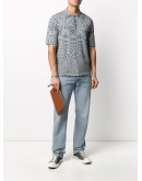 fine-knit polo shirt