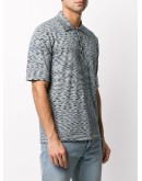 fine-knit polo shirt