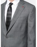 Isaia single-breasted check suit