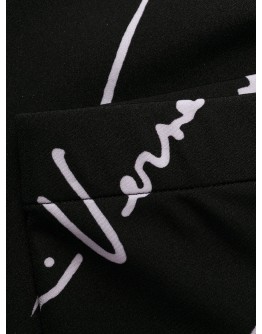 logo print leggings