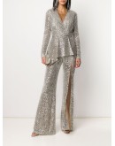 sequin embroidered  jumpsuit