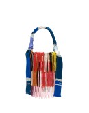 tassel scarf bucket bag