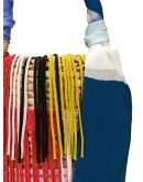 tassel scarf bucket bag