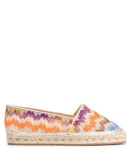 chevron flat espadrilles