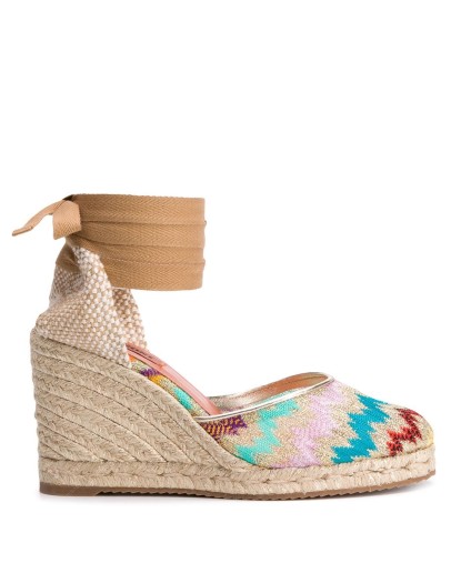 chevron wedge espadrilles