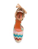chevron wedge espadrilles