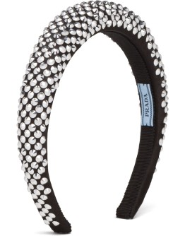 crystal-embellished satin headband