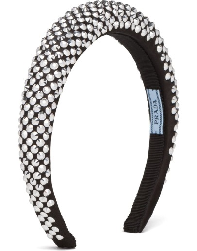 crystal-embellished satin headband