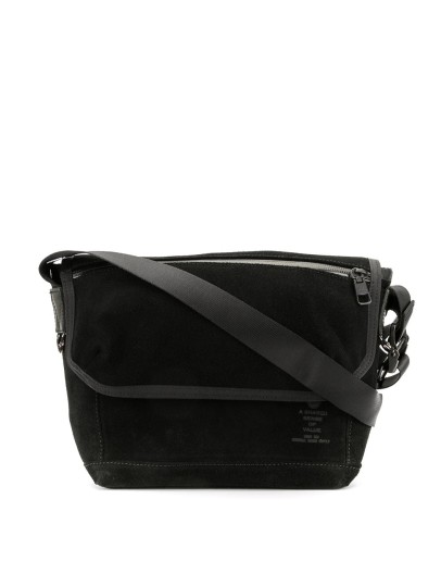 panelled messenger bag