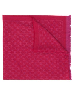 GG jacquard-knit scarf