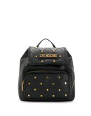 studded quilted backpack