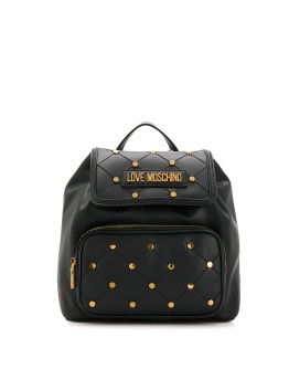 studded quilted backpack