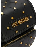 studded quilted backpack